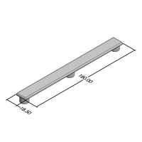 60-110-2 MODULAR SOLUTIONS POLYAMIDE PART END CAP 180MM X 18.5MM LIGHT GRAY